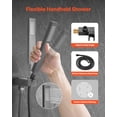 thumbnail image 3 of Complete Rainfall Shower System with 12-Inch Square Ceiling Rain Head & Handheld Spray, 3 of 6