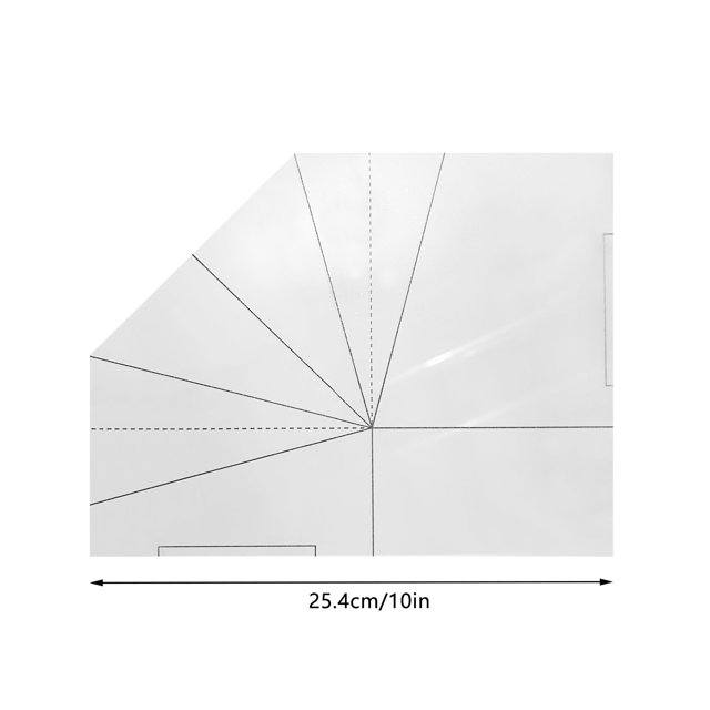 JJKBVCLO DIY Fabric Foldable Food Sewing Template With Instructions Handbag Quilting Template Patchwork Stencils Bag Template Sewing Ruler For DIY Bag Making