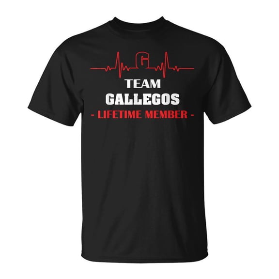 Team Gallegos Lifetime Member Family Youth Kid 5Ts TShirt