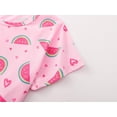 thumbnail image 4 of Beezizac Cotton Pajama for Girls - Pink Watermelon & Heart Short Sleeve Set 2-Piece for Kids Sleepover PJ Size 6, 4 of 7