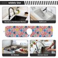 thumbnail image 7 of Colorful Snowflakes Pink Kitchen Sink Splash Guard 2 Packs Faucet Absorbent Mats Merry Christmas Winter Faucet Handle Drip Catcher Quickly Drying Mat for Kitchen Counter Bathroom, 14.9"x5.5", 7 of 7