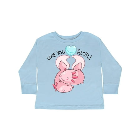 

Inktastic Love You Alotl Cute Axolotl Valentines Gift Toddler Boy or Toddler Girl Long Sleeve T-Shirt