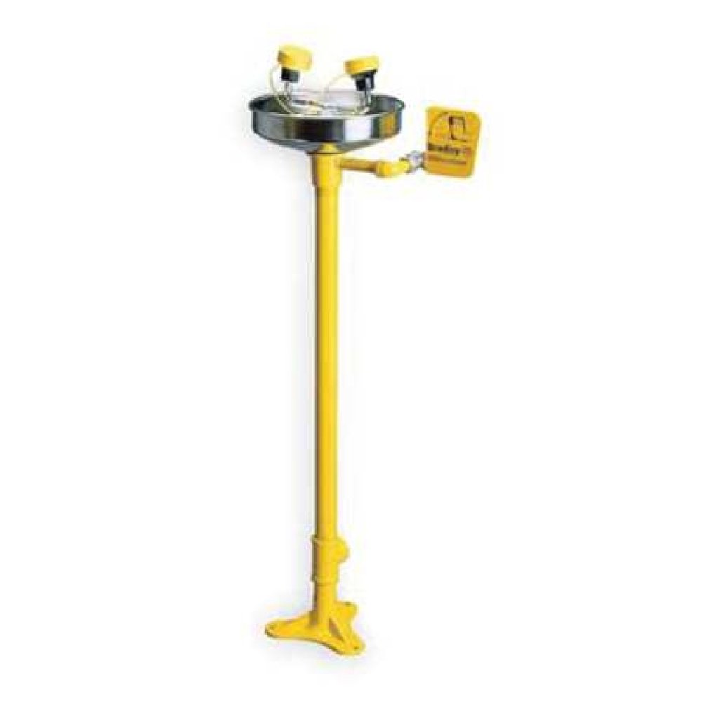 BRADLEY S19210Y Pedestal Mounted Eyewash Station Stainless Steel