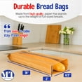 thumbnail image 2 of MT Products Brown Paper Bread Bags 6.5" x 2" x 18" Fold Top - Pack of 50, 2 of 8