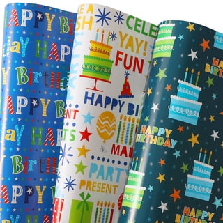 Happy Birthday Tiles Wrapping Paper