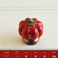 thumbnail image 5 of 8pcs Pumpkin Ceramic Handles 38mm Drawer Knobs Cupboard Door Handles Single Hole Cabinet Handles, 5 of 5