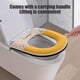 thumbnail image 4 of Zipper Model Toilet Seat Household Embroidery Sitting Washer Toilet Seat Cover Cute Washer Toilet Seat, 4 of 6