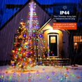 thumbnail image 2 of (Nuevo) Decoración navideña Luces de cadena al aire libre, 320 LED Cortina Luces de hadas Copos de nieve Luces colgantes del árbol de Navidad para vacaciones Boda Fiesta Jardín (Multicolor) esquí esquí Gafas de esquí, 2 of 5