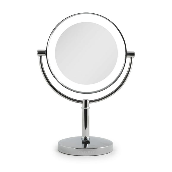 Zadro Laguna 11" Makeup Mirror with Lights and Magnification LED Lighted Makeup Mirror with Magnification 5X/1X