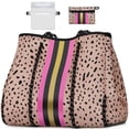 thumbnail image 1 of Bolsa de Neopreno IBFUN Grande Multipropósito para Playa Estampado Leopardo Rosa, 1 of 6