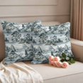 thumbnail image 2 of Vintage Garden Outdoor Waterproof Pillow Covers, Modern Art Retro Mountain Lake Tree Decorative Square Throw Pillowcase Sofa Cushion Sham for Patio/Couch/Chair, 18"x18" 2 Pack, 2 of 8