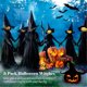 thumbnail image 4 of Paquete de 3 brujas de Halloween con cabezas coloridas, sonidos espeluznantes, brujas iluminadas par TOMSHOO Artículos de decoración, 4 of 7
