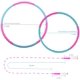 thumbnail image 3 of Hoola Hoop para niños y adultos, tamaño ajustable desmontable Ejercicio de peso Hoola Hoop de plástico para niños y adultos, Fitness profesional Hoola Hoops WD.WDQZL Hogar, 3 of 5