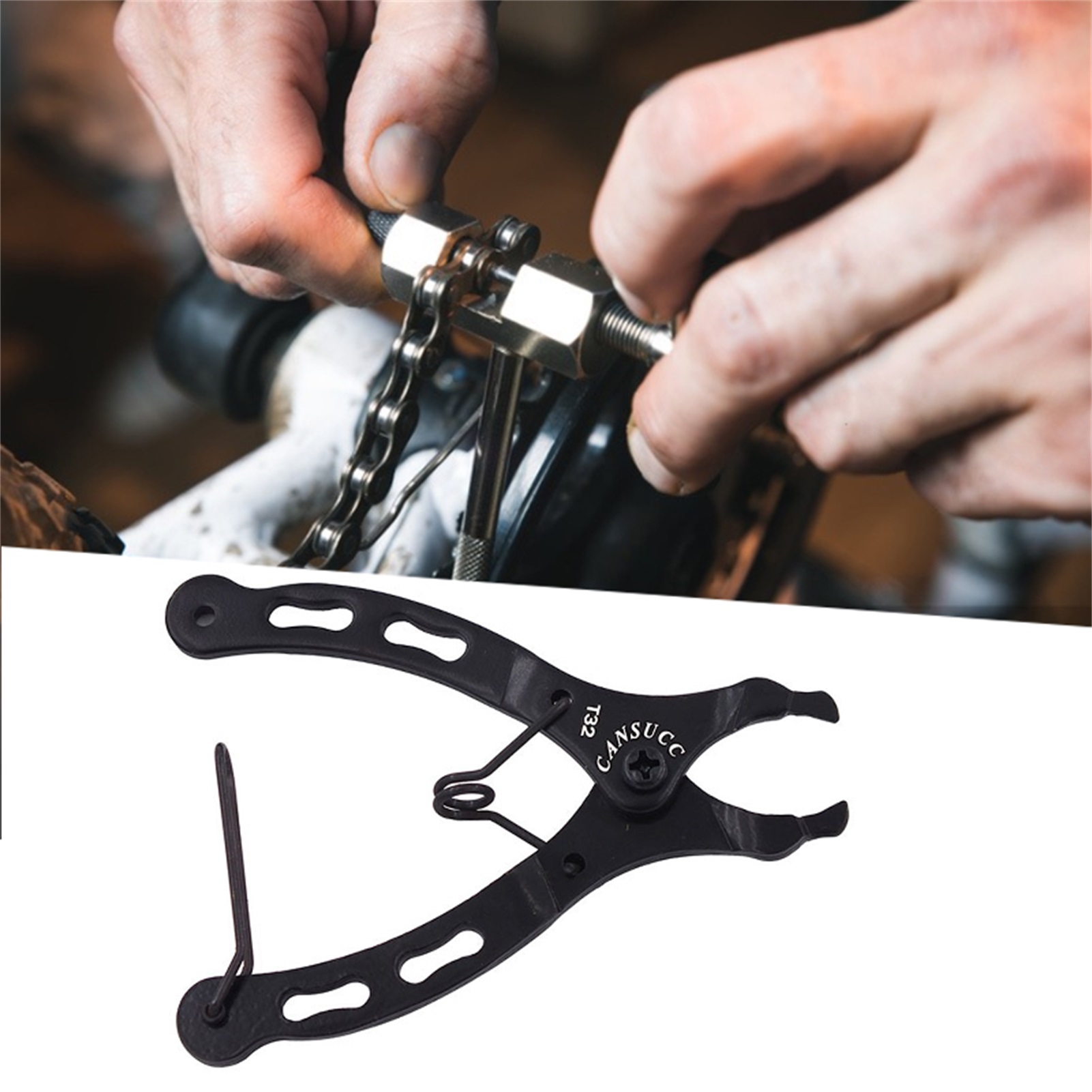 Kmxyo Chain Pliers Tool Quick Release Highstrength Steel Corrosion Resistant Bike Link Pliers