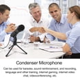 thumbnail image 4 of Graflsoa SF-910 Portable Condenser Microphone with Detachable Stand for Live Streaming, Gaming, and Conferencing - Black, No Plug or Battery Included, 4 of 7