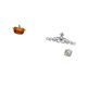 thumbnail image 5 of Plato De Dulces De Vidrio Con Forma De Calabaza Con Tapa Y Placa Decorativa De Metal Con Diseño Floral Para Pared, Ideal Para Interiores Y Exteriores, Patios, Porches, Vallas, Tarros De, 5 of 8