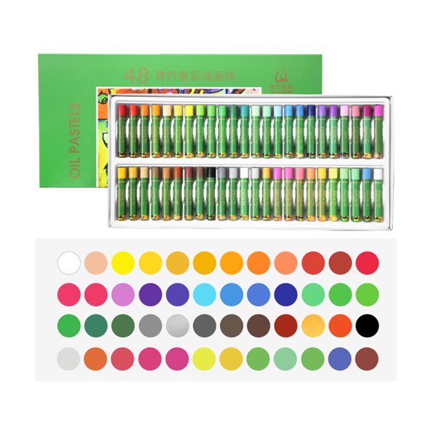 Conjunto Pastel Óleo Alto Pigmento Textura Suave Pintura Óleo Palos
