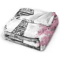 thumbnail image 2 of Paris Eiffel Tower Throw Blanket Ultra Soft Warm All Season Decorative Fleece Blankets for Bed Chair Car Sofa Couch Bedroom 50"X40", 2 of 6