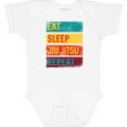 thumbnail image 3 of Inktastic Eat Sleep Jiu Jitsu Repeat Boys or Girls Baby Bodysuit, 3 of 5