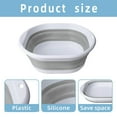 Jiledu Foldable Wash Basin Plastic Portable Pool Foot Bath Kitchen Vegetable Washing Camping Car