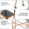 thumbnail image 4 of HOMCOM Scaffolding Work Platform, Rolling Scaffolding with Wheels, 440 Lbs Capacity Scaffold for Building Construction, Interior Painting, Orange, 4 of 9