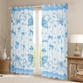 thumbnail image 2 of Homewish Kawaii Bowknot Black Out Curtains for Girls, Black Blue Plaid Curtains Pack of 2 (42x63 Each), Hand Drawn Love Hearts Bedroom Curtains, Luxury Room Decor, 2 of 6