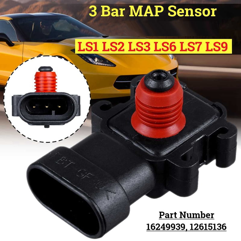 3 Bar Intake Pressure MAP Sensor for / LS1 LS3 LS6 LS7 LS9 LQ4 LY6 ...