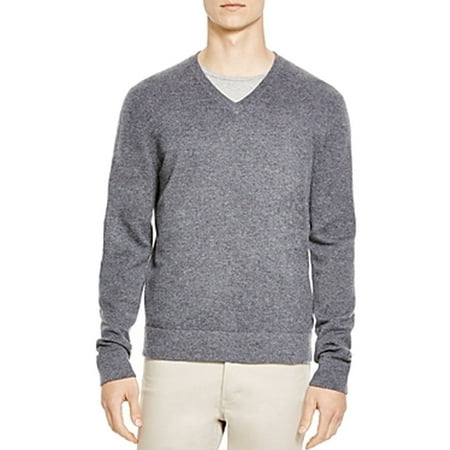New Mens Cashmere Sweater - Bloomingdale's NEW Heather Gray Mens Size XL V-Neck Cashmere Sweater