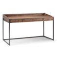 thumbnail image 1 of SIMPLIHOME Ralston SOLID WOOD and Metal Modern Industrial 60 inch Wide Home Office Desk, Writing Table, Workstation, Study Table Furniture in Rustic Natural Aged Brown with 2 Drawerss, 1 of 5