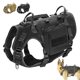 thumbnail image 1 of Arnés para perro de entrenamiento táctico militar K9 + chaleco de bolsa lateral suave grande negro bronceado esquí esquí Gafas de esquí, 1 of 5