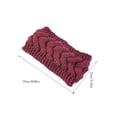 thumbnail image 3 of Bandeau d'Hiver pour Femmes, Élasticité, en polyester, Chaud, Style Simple, Accessoires pour Cheveux, Rouge Violacé, 3 of 6