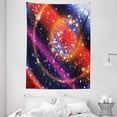 thumbnail image 1 of Space Tapestry, Apocalyptic Cosmos Design Circular Striped Vibrant Galaxy Mystic Sky Solar System, Wall Hanging for Bedroom Living Room Dorm Decor, 60W X 80L Inches, Multicolor, by Ambesonne, 1 of 2