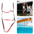 thumbnail image 4 of Boat Rope Ladder, Boarding Rope Ladder Increase Security Lightweight  For Kayak For Canoeing Red 3 Stairs, 4 of 8