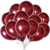 100pcs 12' Burgundy Latex Balloons Wine Red Pearl Balloons Decorations Great for Birthday Bachelorette Party Supplies Decorations