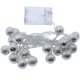 thumbnail image 2 of Guirnaldas de luces LED - 5 metros | NO funciona con pilas con enchufe de red | 50 LED blanco cálido | bolas orientales Xemadio MZQ-0506, 2 of 8