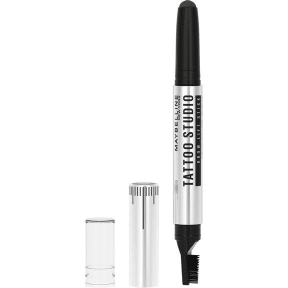 Maybelline Tattoo Studio Brow Lift Stick, Fade-Resistant and Smudge-Resistant, Deep Brown, 0.04 oz