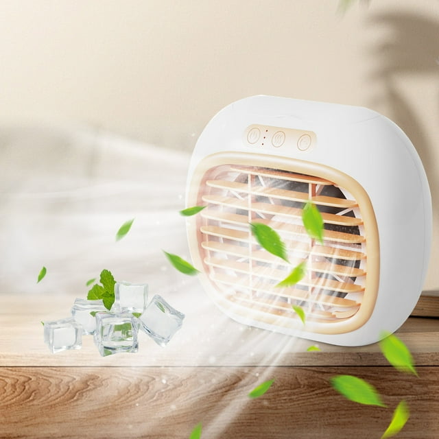 Ahorros Garantizados, Nuevo mini ventilador enfriador con carga USB, mini acondicionador en aerosol, humidificador portátil, ventilador de escritorio Akmoler