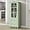 Tall Green, variant on Narrow Glass Display Cabinet, Sideboard with Storage, 38" Kitchen Buffet Storage Cabinet with 2 Glass Doors and 1 Drawer, Mint Green