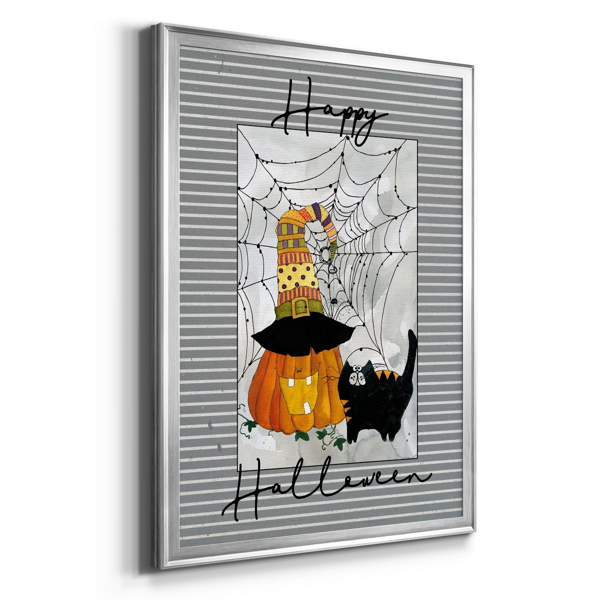 Happy Halloween Pumpkin Premium Classic Framed Print - Ready to Hang