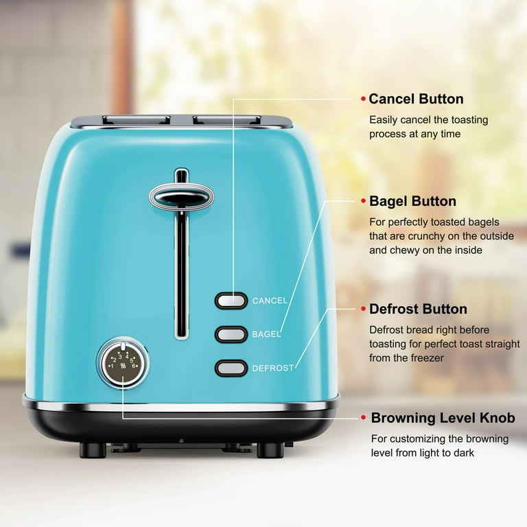 Retro Toaster Mid Century Modern Kitchen Appliance Art Deco Style
