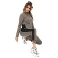 thumbnail image 4 of Purcoar 2pcs/Set Solid Tracksuit Women Hooded Casual Sweatshirt Pants, 4 of 9