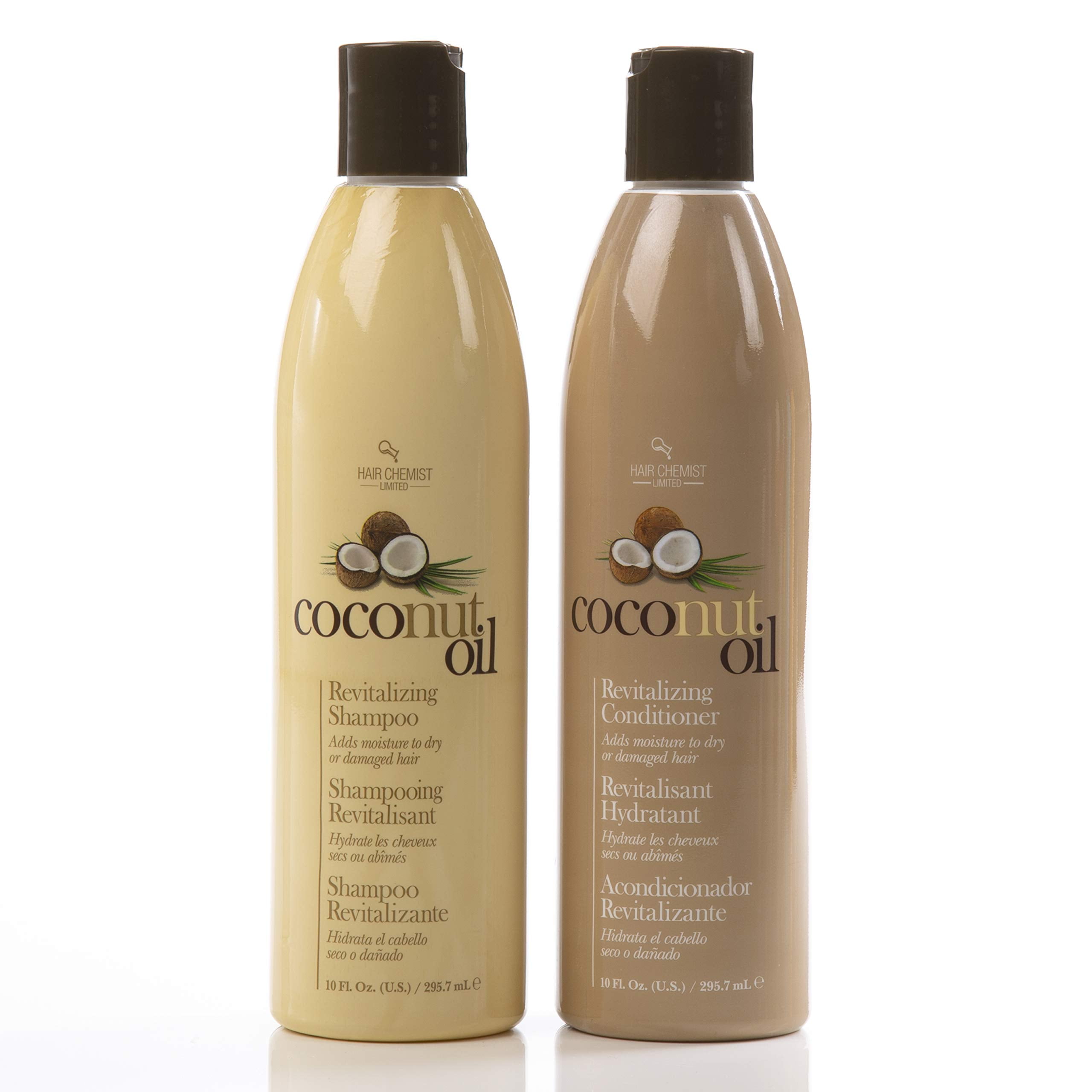 Hair Chemist Coconut Oil Revitalizing Shampoo 10 oz. and Conditioner 10 ...