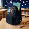 thumbnail image 3 of DISNIMO 3D Soccer Ball Print Kids Backpack for Boys 17 Inch Lightweight School Bookbag with Adjustable Straps Large Capacity Backpack for Primary Middle Students, Back to School Supplies, 3 of 7