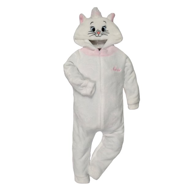 Mameluco sin pie con gorro bordado Disney Marie Disney Pijamas para Niños