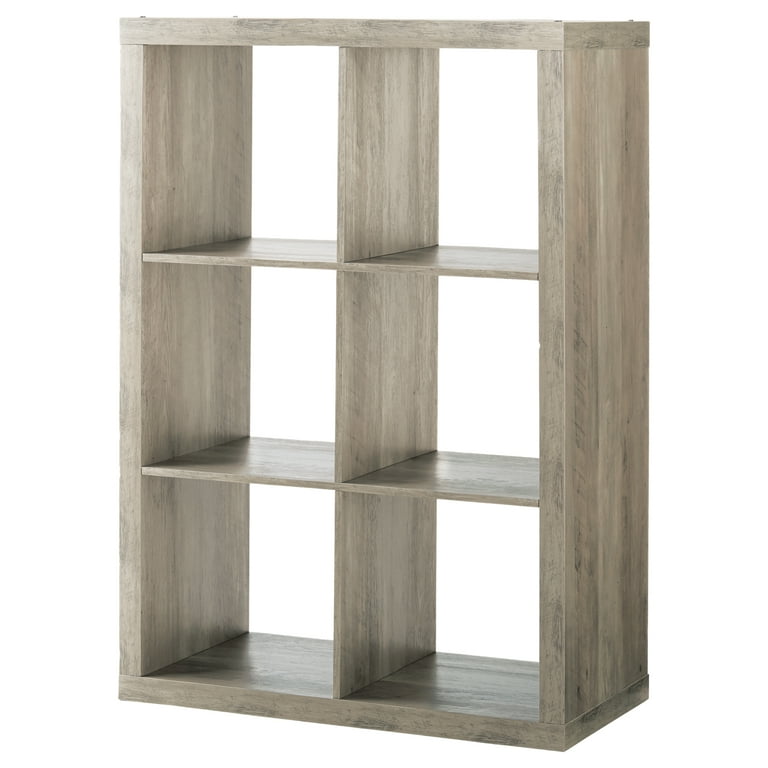 Better Homes Gardens 6 Cube Storage Organizer Rustic Gray