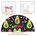 thumbnail image 4 of Yiaed Avocado Love Print Christmas Tree Skirt , Tree SkirtsTree Mat for Christmas Winter Holiday Indoor Decorations-36", 4 of 7