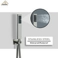 thumbnail image 3 of Boyel Living Luxury Shower System Set Wall Mount 3 Function 12inch Thermostatic Rainfall Shower with 6 Shower Massage Body Spray Jets,Brushed Nickel, 3 of 7