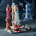 thumbnail image 2 of ToylinX Launch Center Lunar Lander Model Building Blocks Spaceship Spaceport Figure Shuttle Rocket Bricks Construction toys, 2 of 10