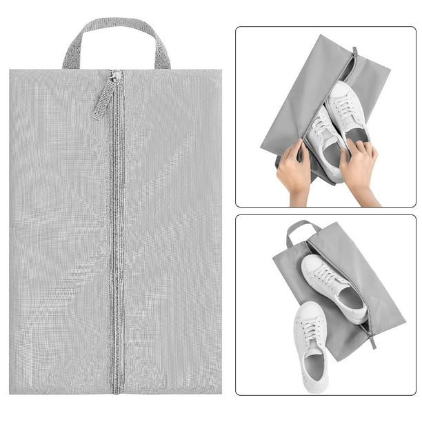 Bolsa de Zapatos Portátil E Impermeable, Organizador de Zapatos de Viaje de Tela Oxford con Asa, Bolsa Lavable para Viajes Al Aire Libre, 37 X 23 Cm