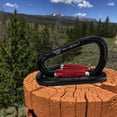 thumbnail image 2 of Heavy Duty 25kn Carabiner Twist Gate Auto Locking Aluminum D Ring Climbing, 2 of 4